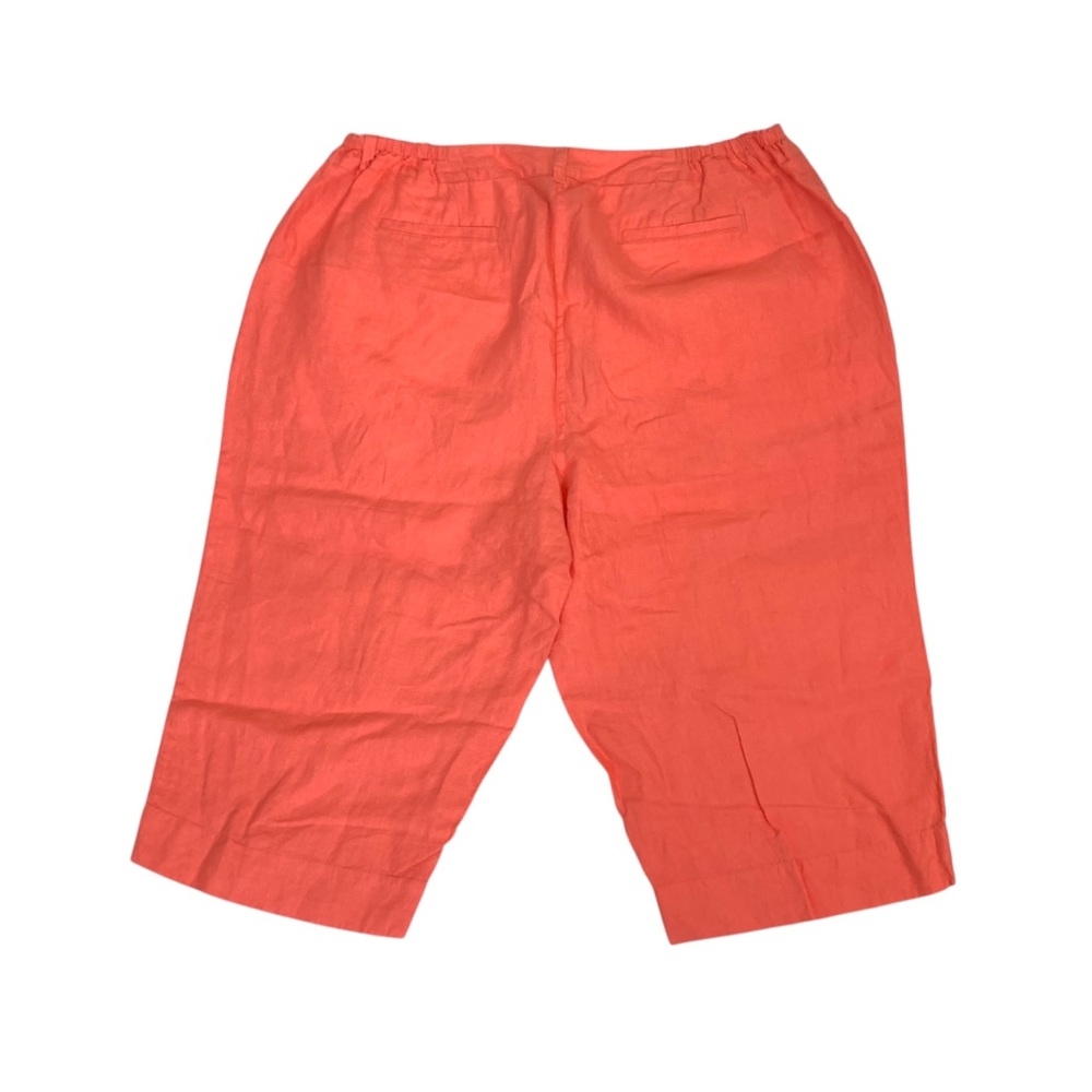 NWT Talbots 100% Irish linen Capri shorts 22W breathable summer